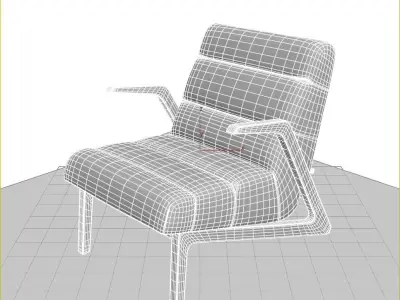 Rolf Benz 580 Low-poly 3D model