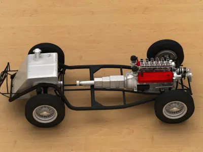 Ferrari 250 TR full 3D printable  3D print model