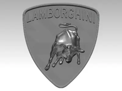 Italy Bull Car Logo 3D print model