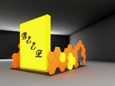 BOOTH EXHIBITION DESIGN 3D model