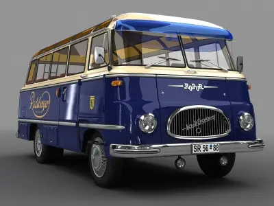 ROBUR  LO 2500  Bus  1961 3D model