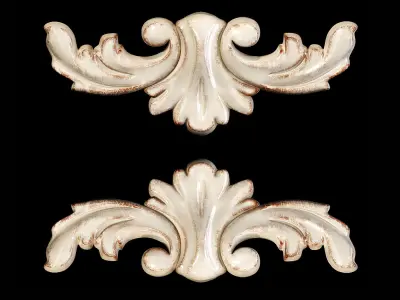 Classic carved 035 3D model