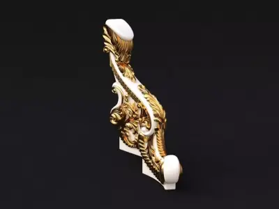 baluster golden dragon 3D model