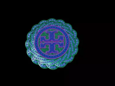 Tory Burch Fashion Brooches 3D print model