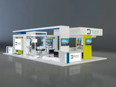 Booth Exhibition Stand a150  3D model