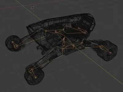 Sci-fi rover 3D model