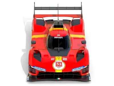 Ferrari 499P 2023 3D model