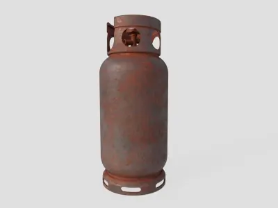 Gas Bottle M1 old version Low-poly 3D model