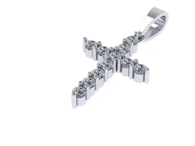 Diamond Cross 3D print model