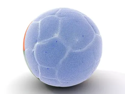 Camouflage Soccer Ball model pack Low-poly 3D model