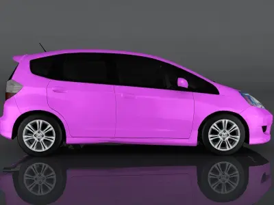 Honda Fit Sport Low-poly 3D model