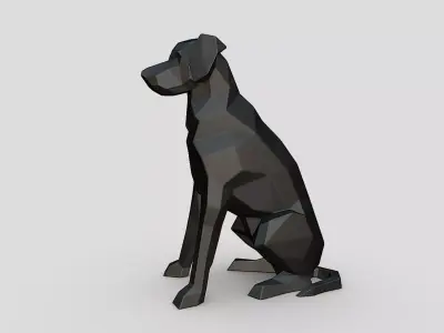 border collie labrador mix 3D print model