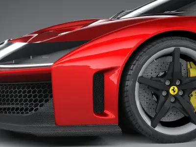 Ferrari F80 2025 LowPoly 3D model