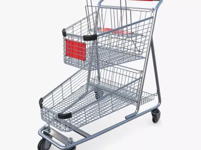 Shopping cart v13 3D model