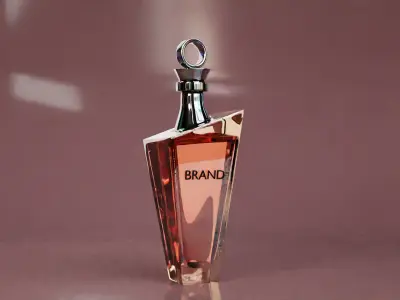 Luxury Perfume Bottle Cosmetic Product Packaging 3D model