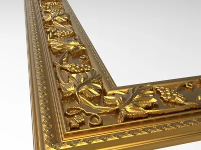 Carved Picture Frame 3D model 19
