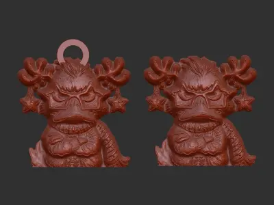 christmas duck decor 3  3D print model