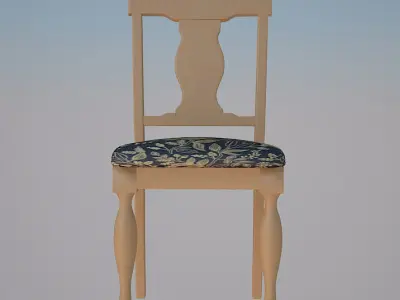 European dining chair with modern luxury design A2 3D model