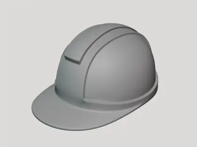 Basic Safety Helmet - Geometry Only No Textures No Materials 3D model