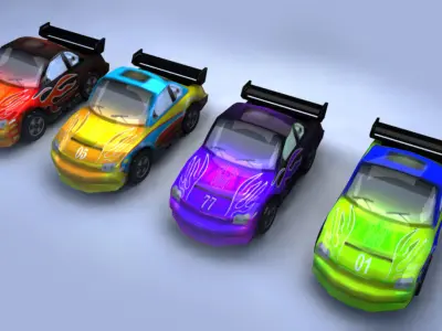 Low Poly Cars for Games Low-poly 3D model