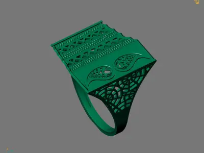 Women Plain Ring Ready STL Models Womens Ring 3d models 3D print model 39