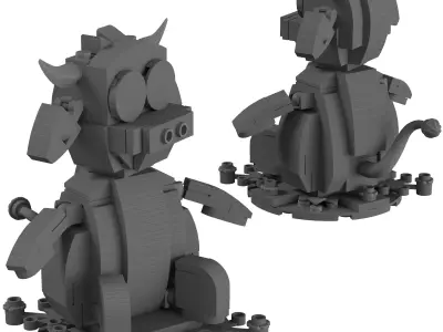 Lego - 40417 Year of the Ox 3D model