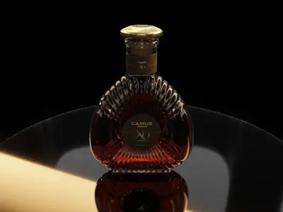 CAMUS XO Cognac Low-poly 3D model