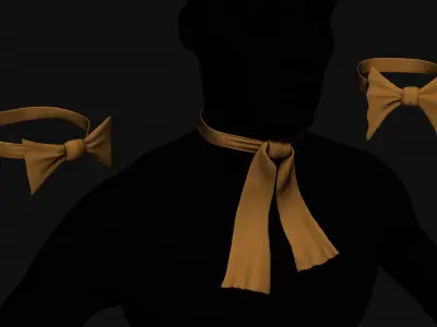 Set of bows 3D model