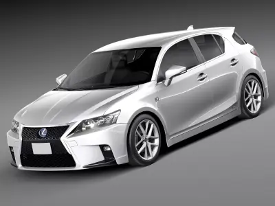 Lexus CT 200h 2014 3D model