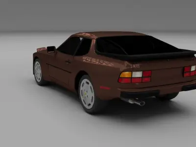 Porsche 944 S HDRI 3D model