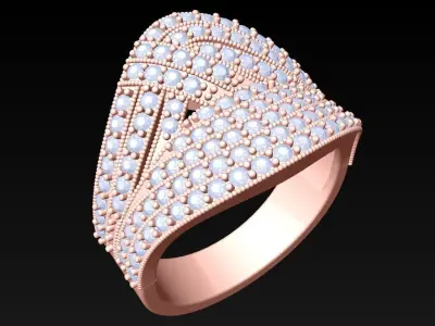 Diamond Ring - Womens Rings - N228333 3D print model