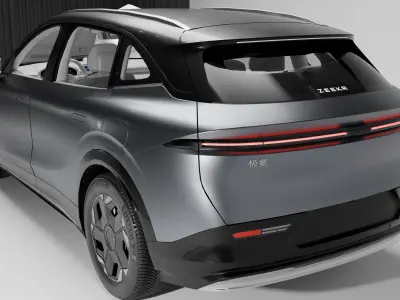 Zeekr  7X 2025 Low-poly 3D model