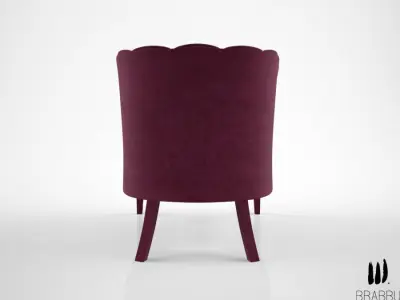 Brabbu Begonia armchair 3D model