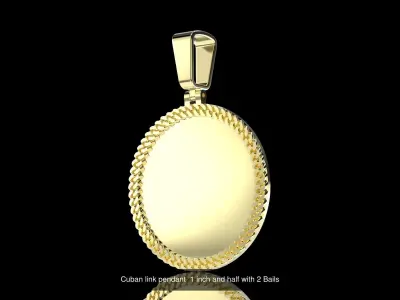 Cuban link Pendants 4 sizes pack 