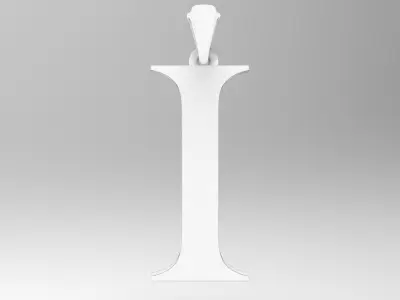 Alphabet Latin I 3D print model