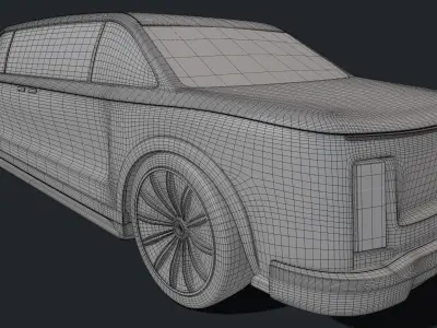 Limousine Car 3D model