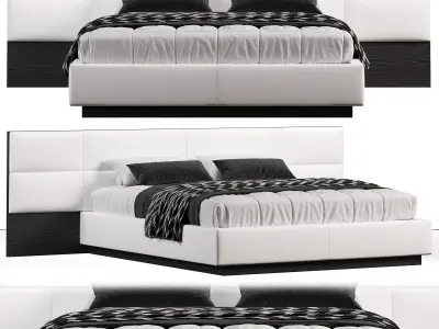 Istanbul Bed With Extensions By Lazzoni  3D model