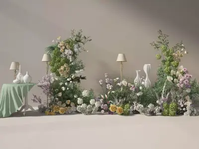 Floristry Fine art display 3D model