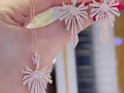 van cleef earring 3d fashion 3D print model