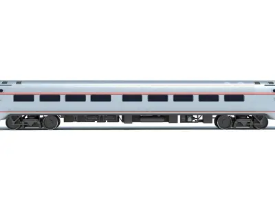 Passenger Train Car 3D 3D model
