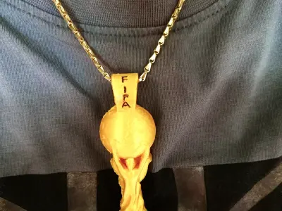 FIFA world Cup Pendant Keychain Earring 3D print model