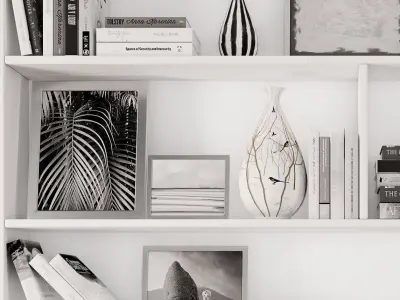 decoration set 8 shelf 3D model