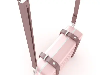 Dior and Rimowa Clutch Shoulder Pink 3D model