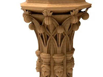 Column Capital 3D Model 3D model