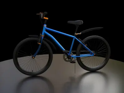 Bicycle Rig Low-poly 3D model
