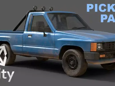 Unity 3D Vehicle Pack Low-poly 3D model