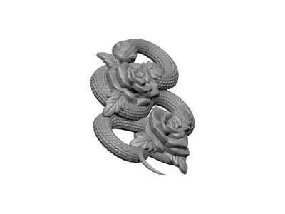 snake plant rose 3D print model