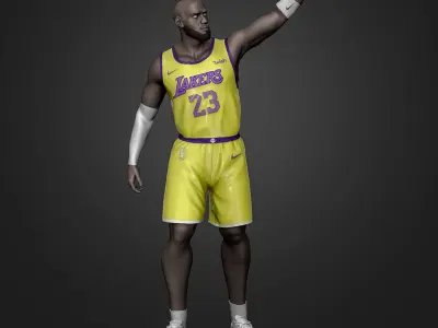 LeBron James 3D Printable 5 3D print model