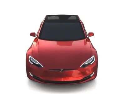 Tesla Model S 2016 Red 3D model