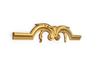 Classic decor ornament carved 09  3D model